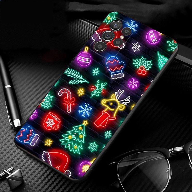 Phone Case For Samsung Galaxy S25 S24 S23 S22 S21 Ultra S24 S23 S22 S21 S25 Plus S24 S25 FE Christmas Ball Tree