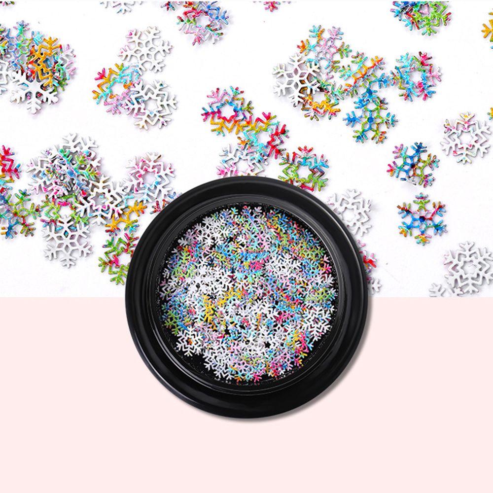 Salon Supplies Nail Flakes Slices 3D Sparkles Sequins Snowflake Nail Sequins Nail Art Decoration