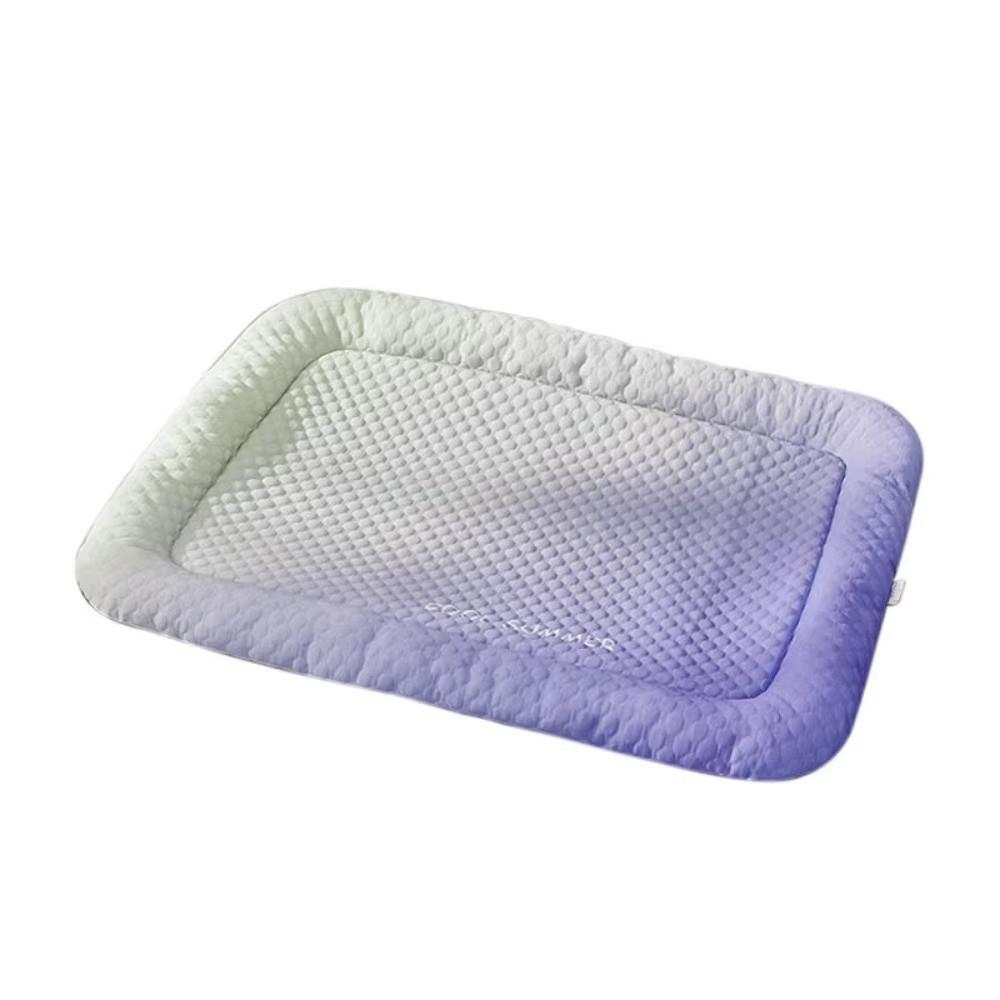 Ergonomic Oval Shape Dog Cooling Bed Ice Silk Cat Cooling Cushion for Dogs and Cats
