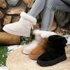 Fashion Women Snow Boots 2025 Winter New Fashion Plush Platform Shoes Outdoor Warm Boots Women Comfortable Retro Solid Women Shoes