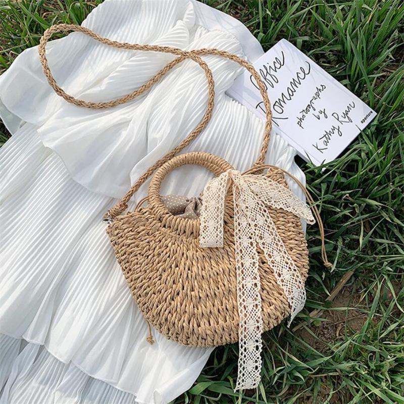 Женская плетёная сумка