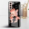 Glass Case For Samsung Galaxy S22 S20 FE S21 5G S10 S9 Plus Note 10 20 Lite Tempered Phone Cover Anime Genshin Impact Cool