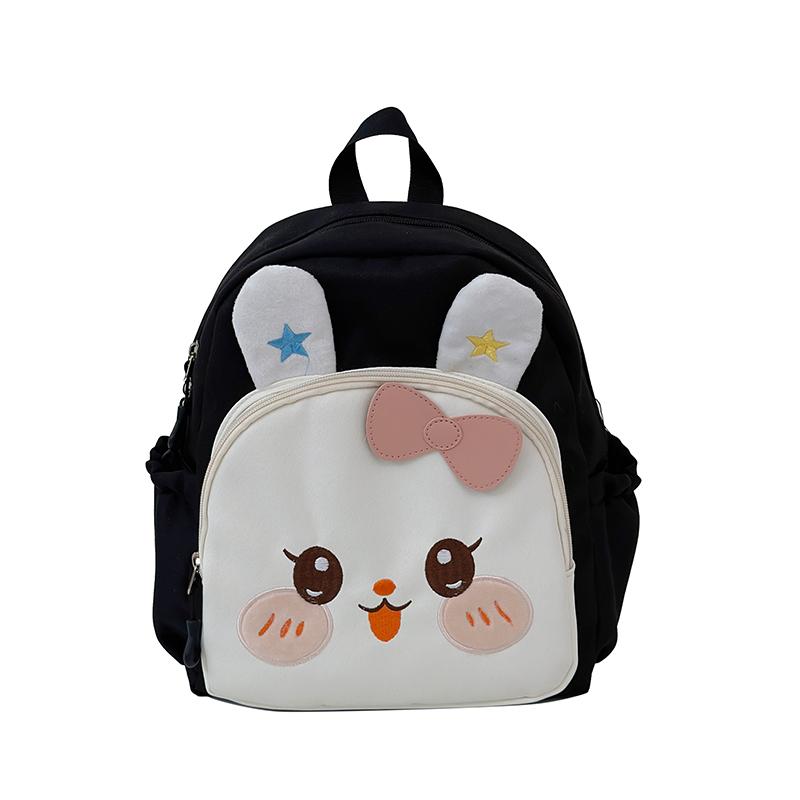 Детский школьный рюкзак для детского сада с изображением девочки-кролика