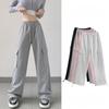 Серые рабочие брюки, женские зимние повседневные спортивные брюки, свободные и мягкие широкие брюки для женщин
