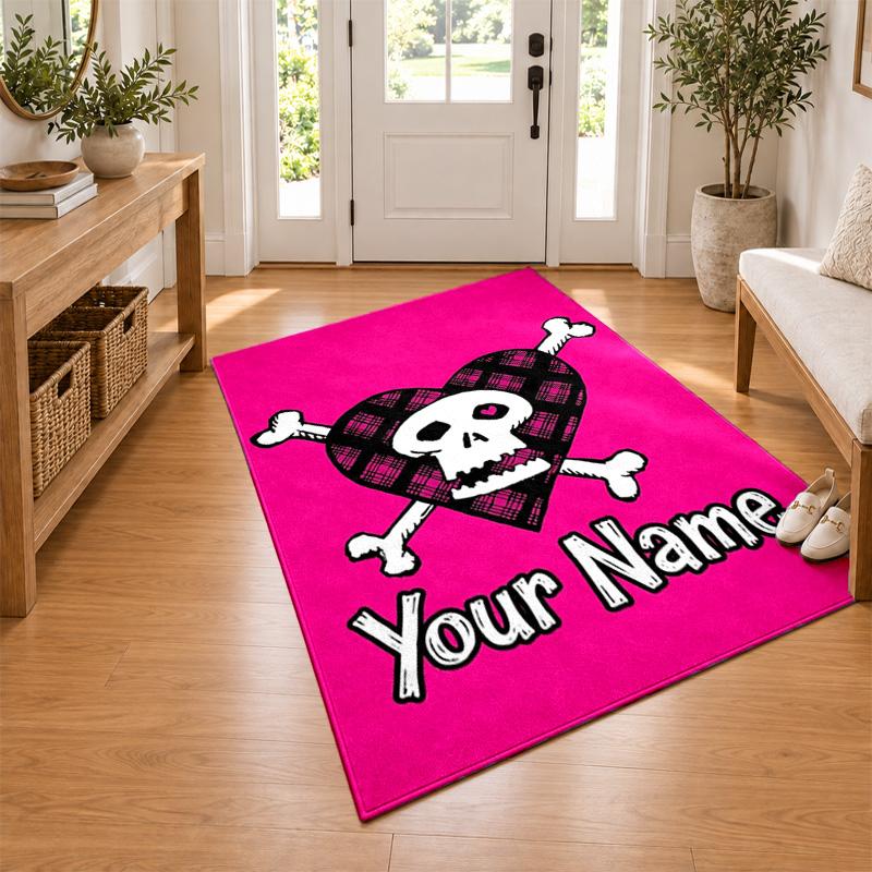 Avril Lavigne Custom Name Personalized Rug Non‑Slip Doormat Floor Carpet Housewarming Birthday Gift for Family Friends