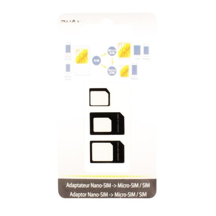 Adptateur pour NANO Sim -> Micro Sim ou Sim STAR