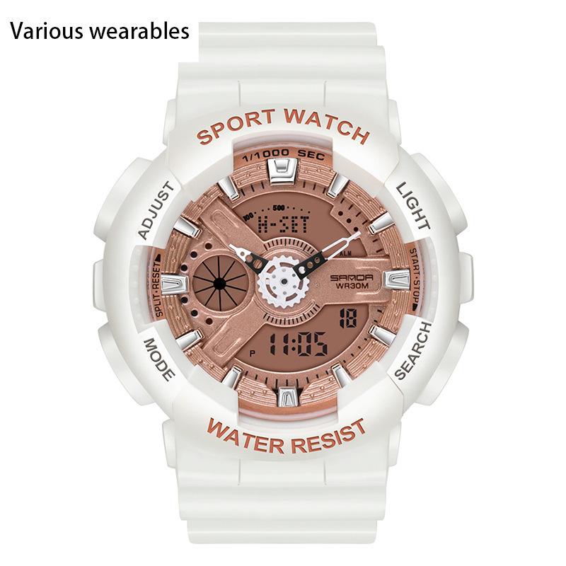 Корейская мода тренд микро бизнес светящиеся электронные спортивные модные студенческие корейские конфеты детские парные часы