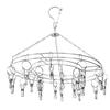 20 Clip Socks Rack Underwear Drying Hanger Stainless Steel Clothes Hanger Multifunctional Laundry