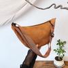 Trendy Women's Crossbody Corduroy Dumpling Bag - Lightweight & Simple Canvas Shoulder Bag