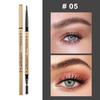 Eyebrow Pencil with Brush Professional Waterproof Sweat-proof Eye Brow Liner Long Lasting Makeup Easy To Color