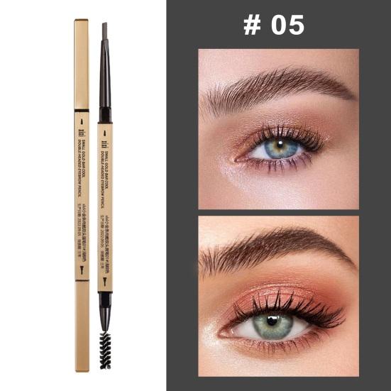 Eyebrow Pencil with Brush Professional Waterproof Sweat-proof Eye Brow Liner Long Lasting Makeup Easy To Color