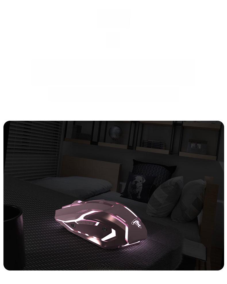 Бесшумная проводная игровая мышь для киберспорта