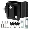 Haskoss RV Travel Trailer Entry Door Camper Door Latch with Paddle RV for Cargo Hauler Hose Trailer Trucks Lock, Deadbolt, Handle,