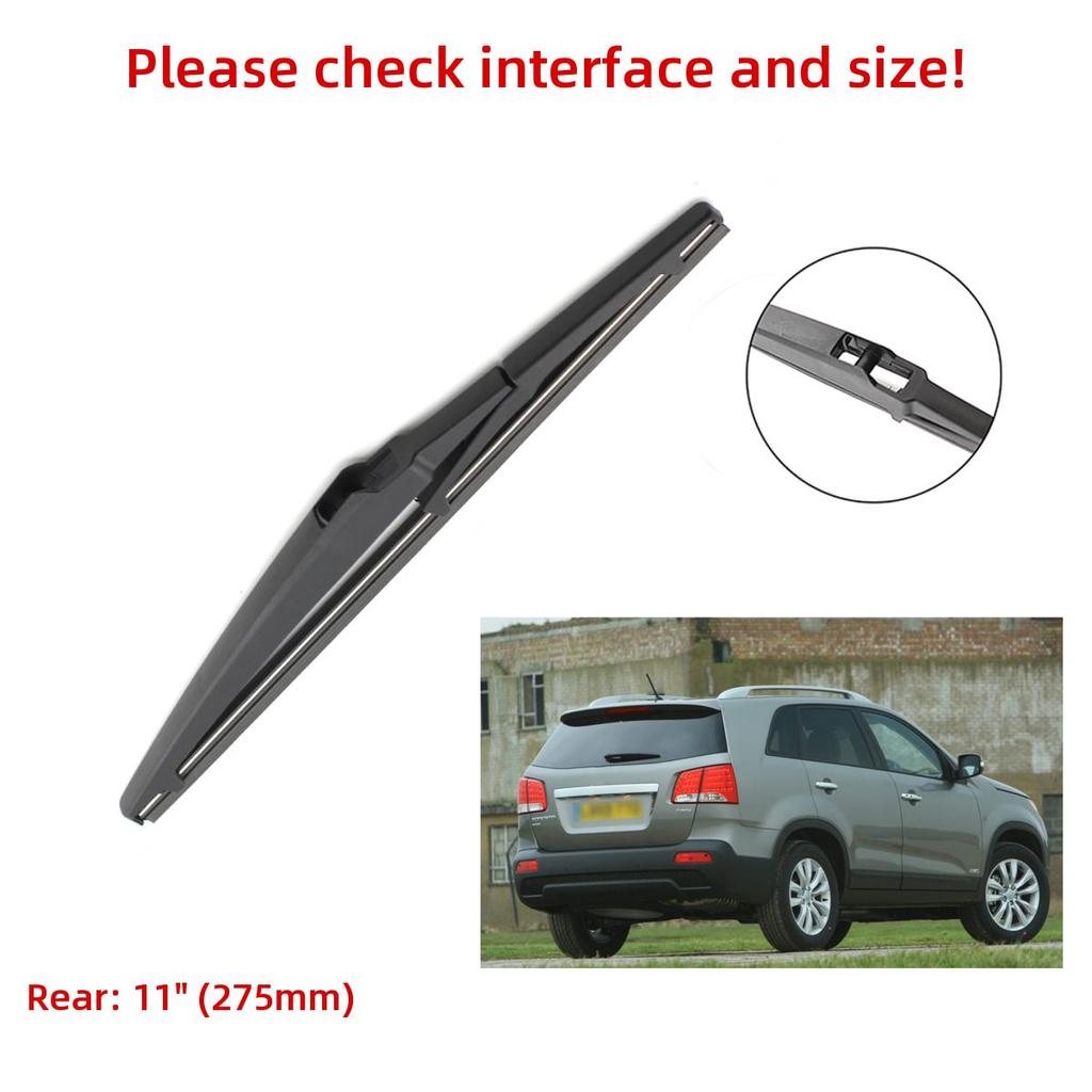 3 шт. щетки стеклоочистителя для KIA Sorento MK2 2010-2014 24 "20" 11" подходят для переднего лобового стекла, щетки для окон, резак, аксессуары 2010 2011 2012 2013 2014