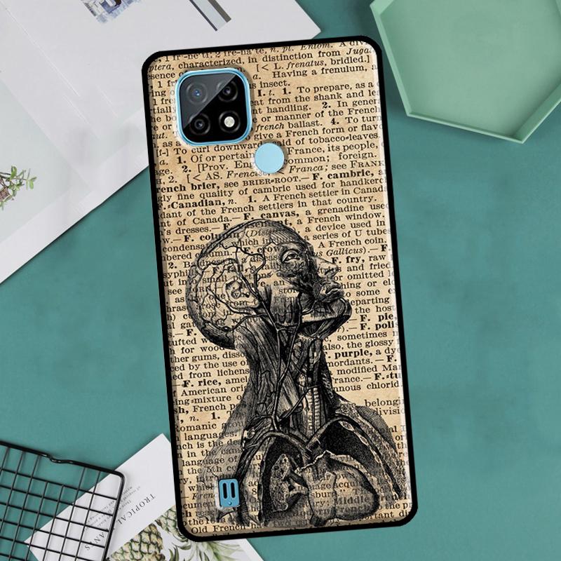 Медицинский чехол с изображением органов человека и сердца для OnePlus Nord 2 9 10 Pro 9R 10R 8T Чехол для Realme GT Master Neo 2 3 8i 9i 8 Pro