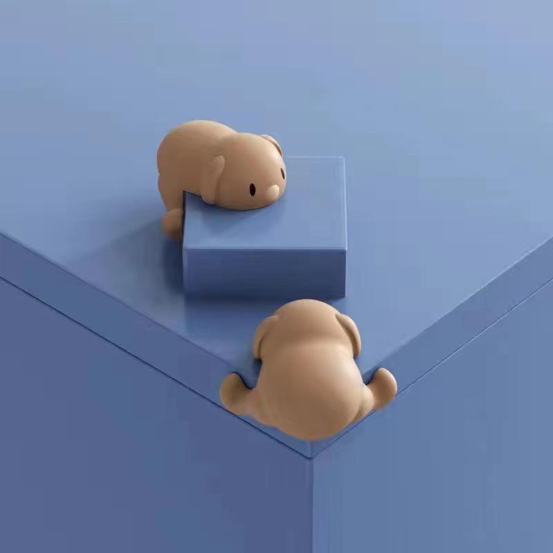 Детская Мультяшная безопасность, угловой защитный чехол для стола для щенков, безопасный, мягкий силиконовый защитный край, чехол для мебели, безопасности для детей