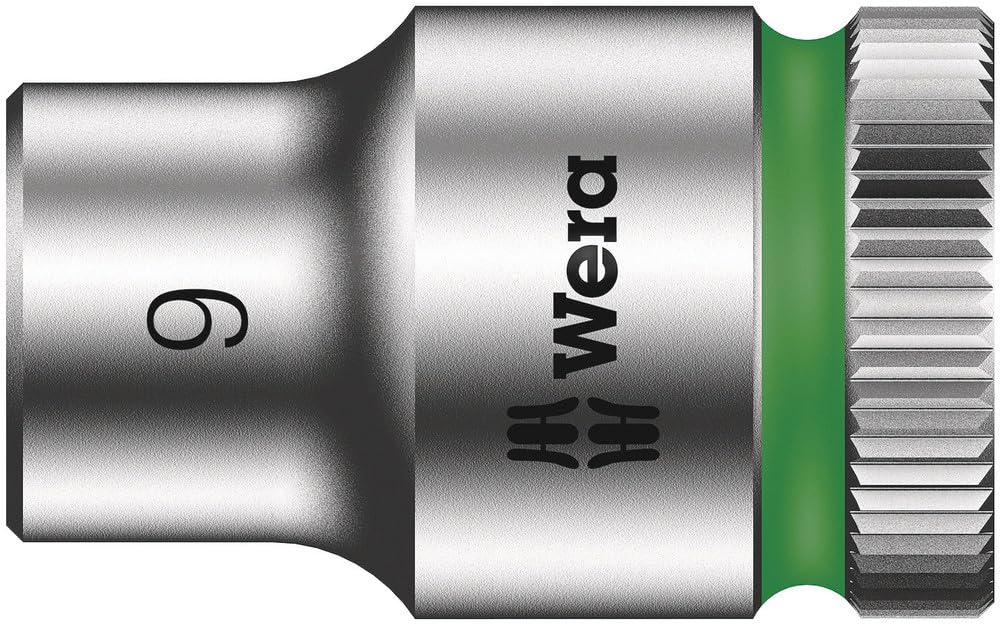WERA Угловой ключ-трещотка 3/8" ZYKLOP Головка шестигранная размер 9 мм