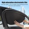 Чехол-шторка от солнца на боковое окно автомобиля Автомобильная шторка от солнца Внутри Электростатическая адсорбция Боковая шторка Автомобильный экран от жары Защита от бликов