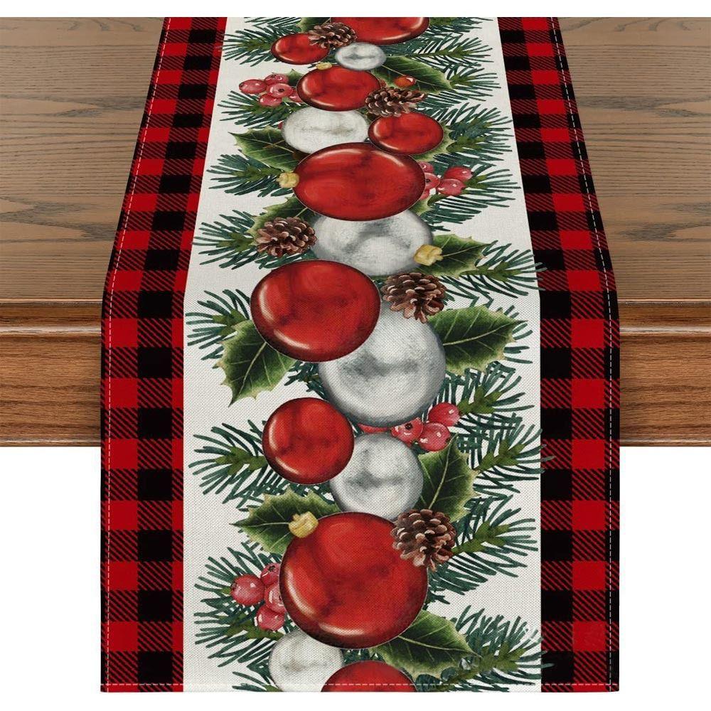 Merry Christmas Xmas Tablecloth Printed Table Cover New Year Table Flag Home Party Decor