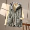 Autumn Winter Warm Waistcoat Ladies Sleeveless Hooded Down Cotton Coats Women Outerwear Casual Puffer Vest Jacket