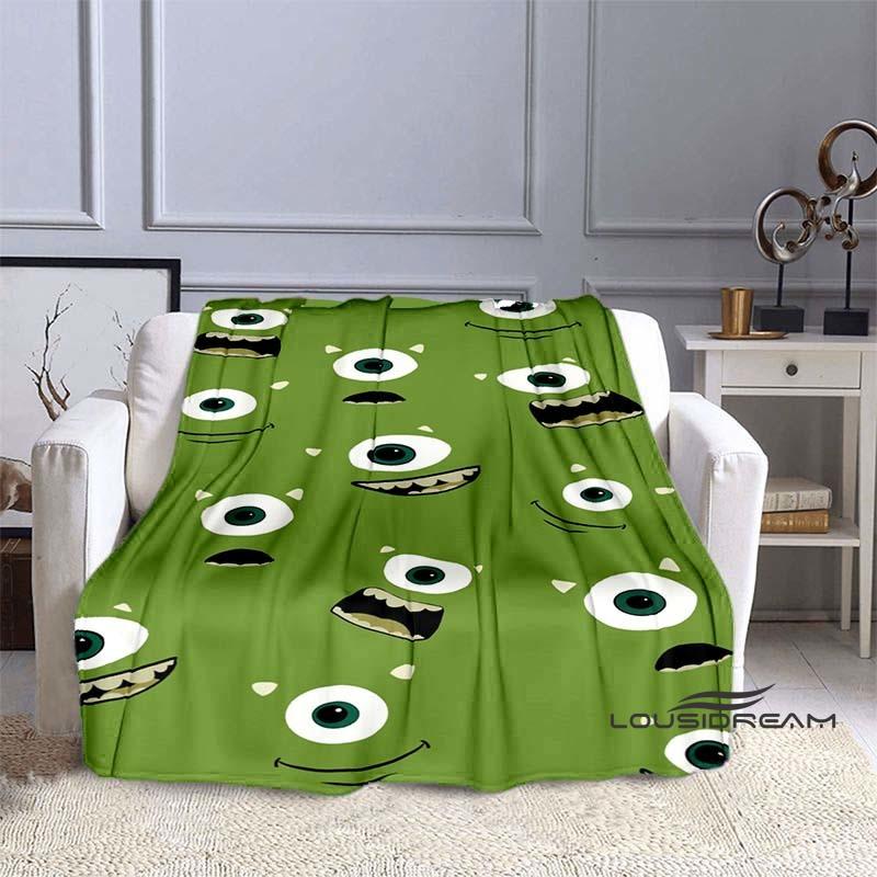 Monsters, Inc. Cartoon Gift Soft Flannel Blanket, Suitable for Beds, Sofas, and Home Bedroom Blankets.