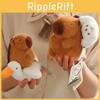 Pulling Capybara Keychain Plush Pendant Toy Mink Fabric Dog Goose Crocodile