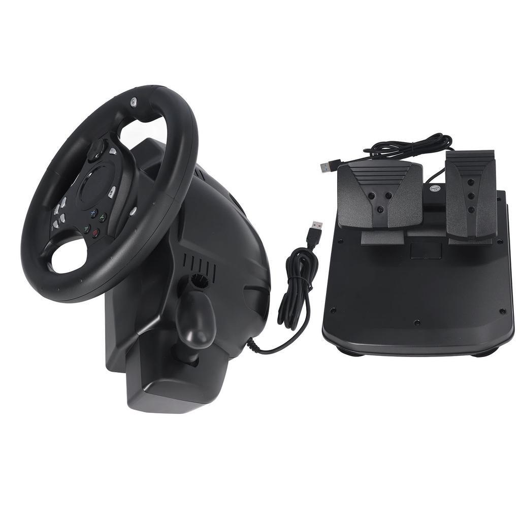 7 In 1 Gaming Racing Wheel 270 Degrees Rotation Multifunction USB Gaming Steering Wheel for PC