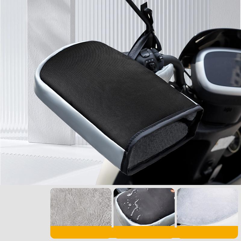 Зимние мотоциклетные муфты на руль Защитные Мотоциклетные Скутерные Толстые Теплые Муфты на Ручки Руля Дождестойкие Утеплители Мультяшные Перчатки