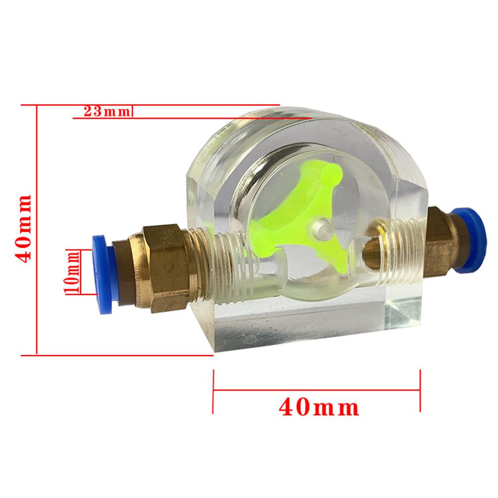 1pcs Flow Meter Water Cooling Monitor Spindle Motor Rotation Cooling Indicator Shell Flow Measuring Instruments