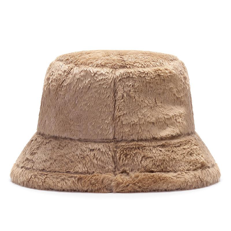 Плюшевая шляпа рыбака женская осень-зима толстая теплая панама с леопардовым принтом шляпа-тазик