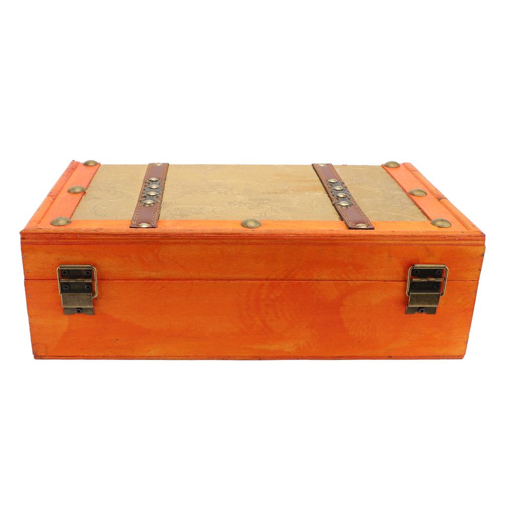 Винтажный чемодан 34x20x11 см, деревянный винтажный багажник, антикварный сундук для хранения вещей