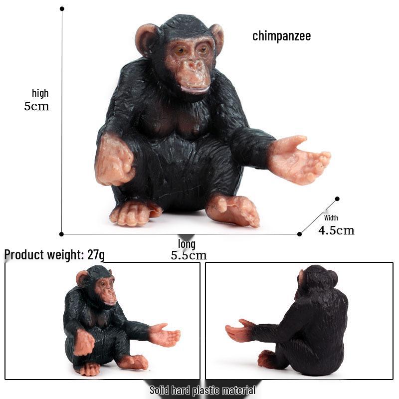 Large Red Orangutan Monkey Model - Cognitive Children's Zoo Gift