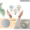 2D Flat Retro Aluminum Wall Stickers, Available in Multiple Sizes. Watercolor Hot Air Balloon Pattern Hanging Ornament, Fresh and Soothing Style, A
