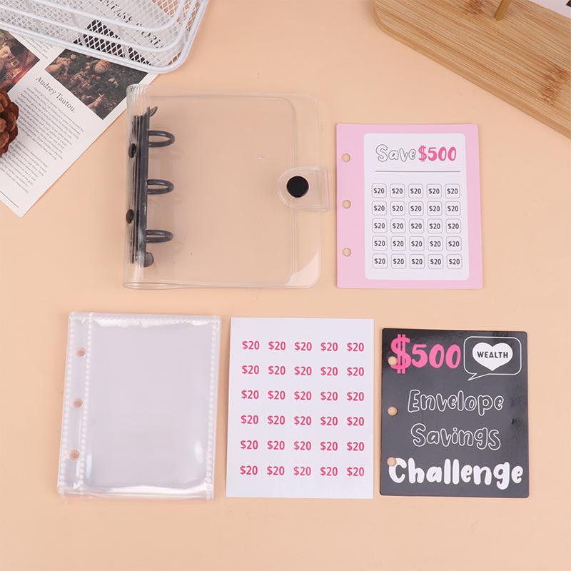 Простая мини-папка для денег на 150/300/500/1000 долларов, накопительная папка для денег, бюджетная книга для хранения денег, папка для денег с конвертами