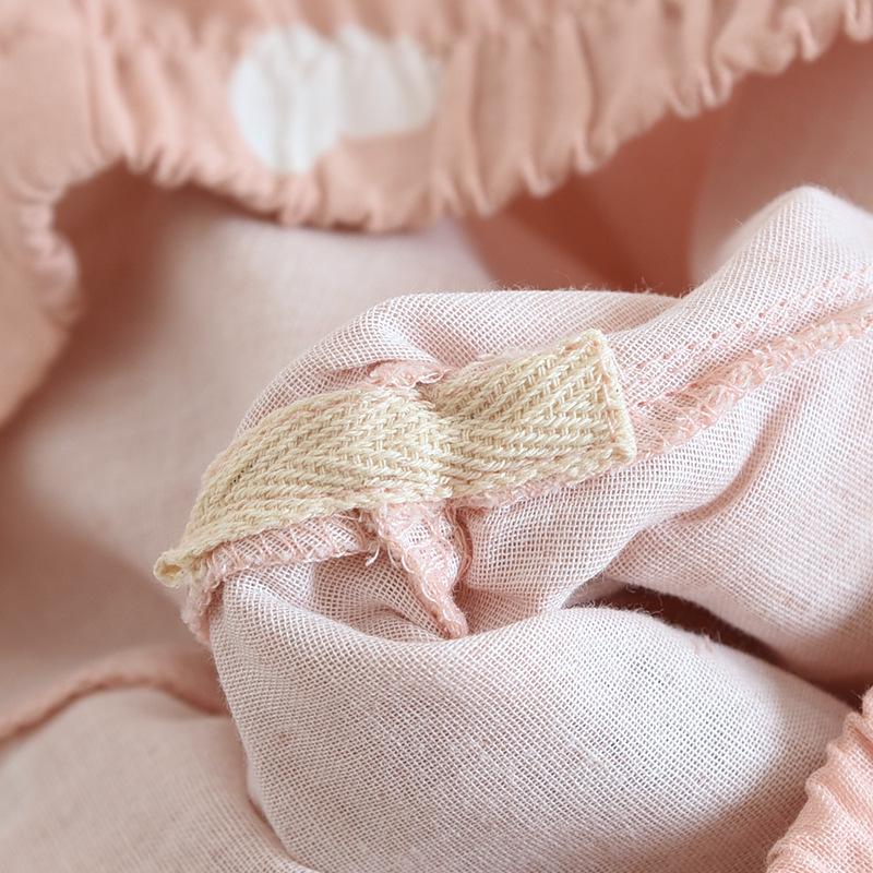 Женский пижамный комплект из чистого хлопка, три предмета: Топ с коротким рукавом, длинные брюки и шорты для летней и весенне-осенней домашней одежды.