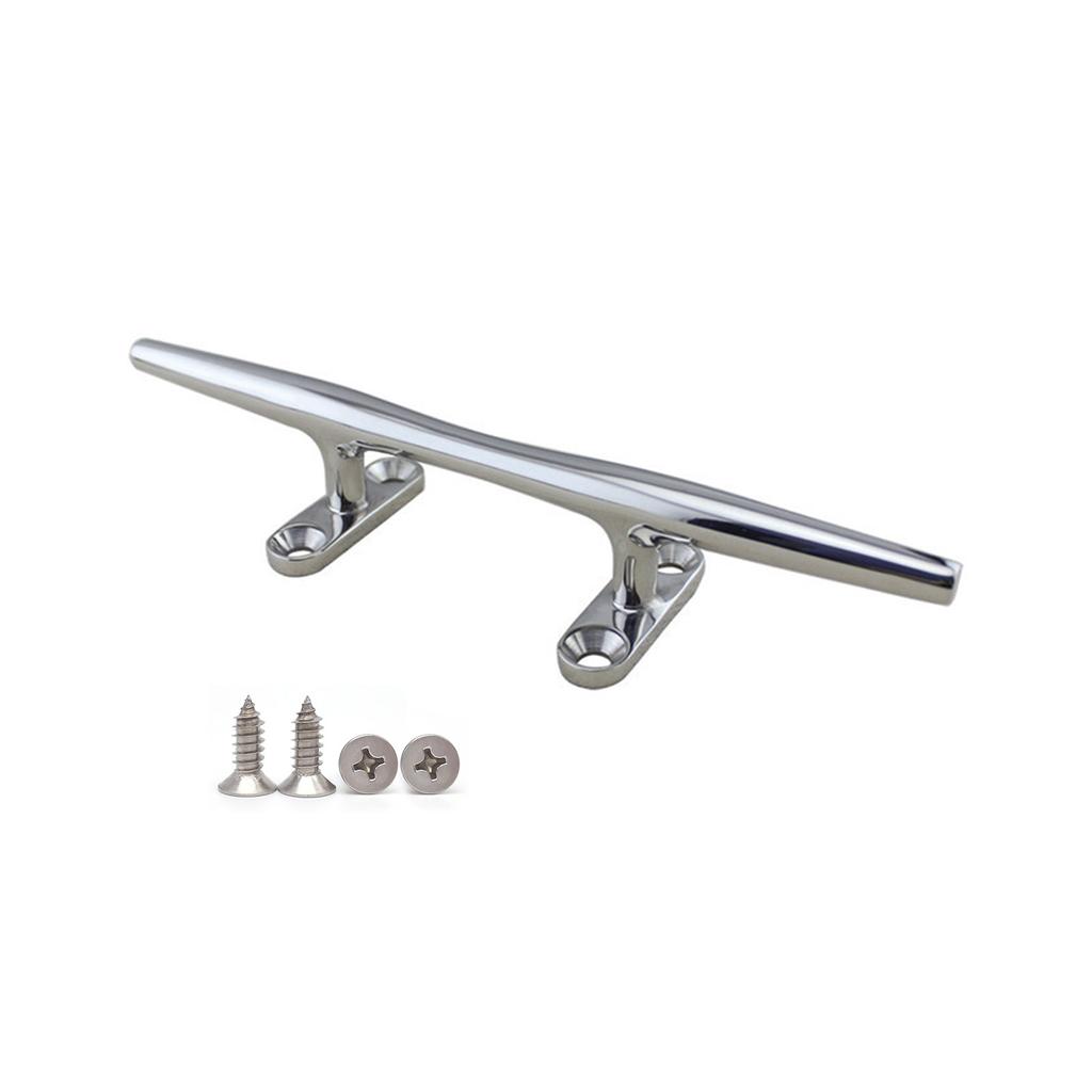 Boat Cleat Open Base 4/5/6//8/10/12 inch Dock Cleat 316 Stainless Steel Marine Grade Boats Hollow Base Cleats
