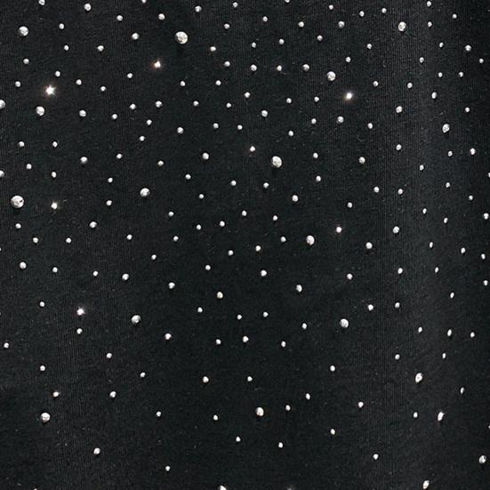 Летняя мужская футболка с декором из стразов, круглый вырез, свободный чистый цвет, пуловер с короткими рукавами, повседневная повседневная одежда средней длины, спортивный топ