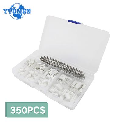 Набор разъемов XH2.54 350 шт. 2p 3p 4p 5p 6p Штыревой клеммник / Корпус / Штыревой разъем 2,54 мм Шаг JST Проводные разъемы Адаптер DIY Наборы