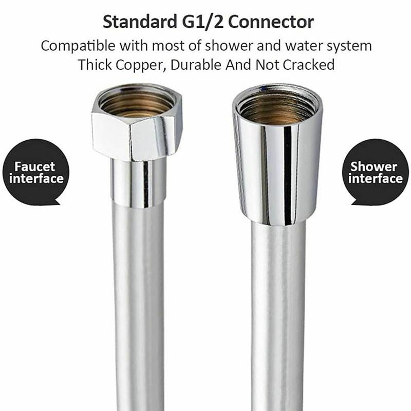 Kell 1 м шланг для душа высокого давления из ПВХ, фитинг для душа с защитой от намотки