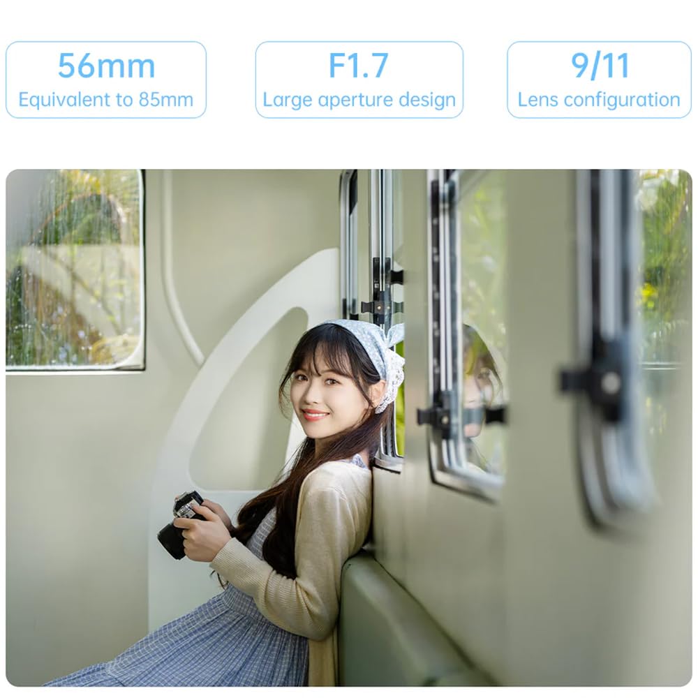Viltrox 56mm AF Lens Replacement Lens for Fuji X Mount Compatible with F1.7 APS-C X-A5 X-A7 X-M1 X-M2 X-H1 X-T1 X-T10 X-T2 X-T20 X-T3
