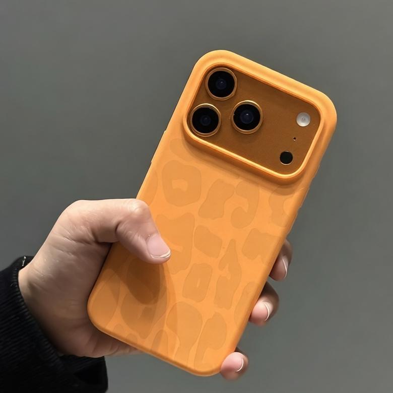 Ins Leopard Pattern Liquid Silicone Case For iPhone 17 11 12 13 14 15 16 Pro Max Plus Air Soft Camera Control Button Soft Cover