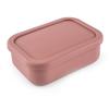 Силиконовый ланч-бокс Bento, портативный многоразовый, с 3 отделениями, пригодный для использования в микроволновой печи, для взрослых и детей