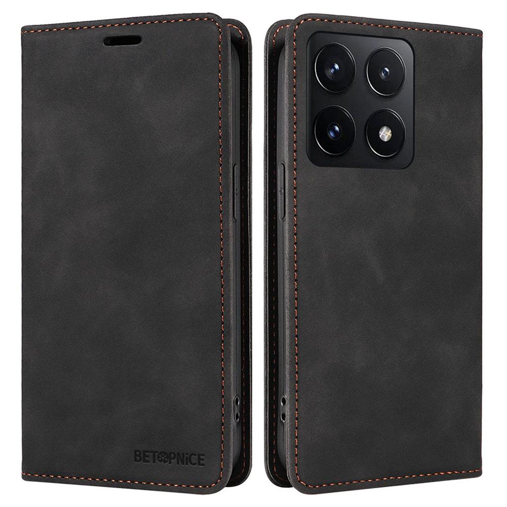 BETOPNICE 003 Для Xiaomi 14T Чехол-бумажник Кожаная обложка для телефона с подставкой