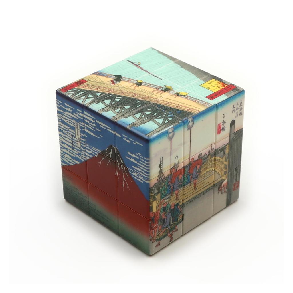 World Craft Magic Cube, Japanese Regular Hexahedron Puzzle, Ukiyo-e Cube W6P-J1