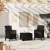 Day and Night - Day and Night Garden Armchairs 2 Units with PP Rattan Cushions In Graphite Color