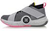 All City 7 Cushioning Slip Resistant Abrasion Resistant Mid Top Basketball Shoes Men's Gray Pink ABAN047-2