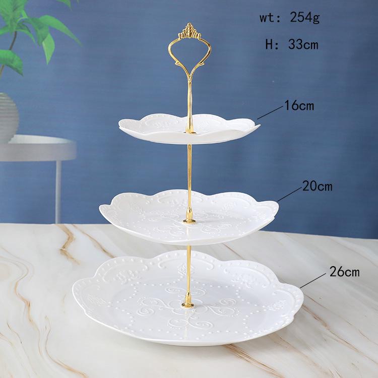 Three-Tier Dessert Display Stand for Parties and Weddings