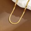 Flat Snake Bone Chain Niche Fashion Necklace Women's Clavicle Chain Jewelry