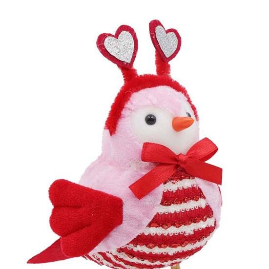 Птички на День святого Валентина Романтические стоячие плюшевые птицы любви Украшение для дома Настольное Каминная полка Многоуровневое