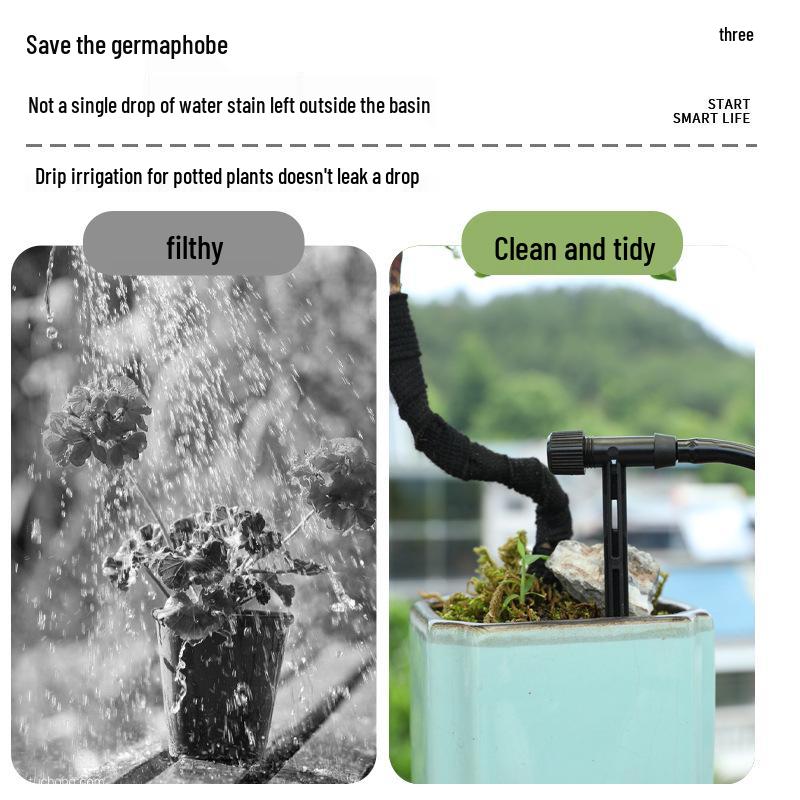 Automatic Drip Irrigation Kit for Potted Plants and Garden Flowers